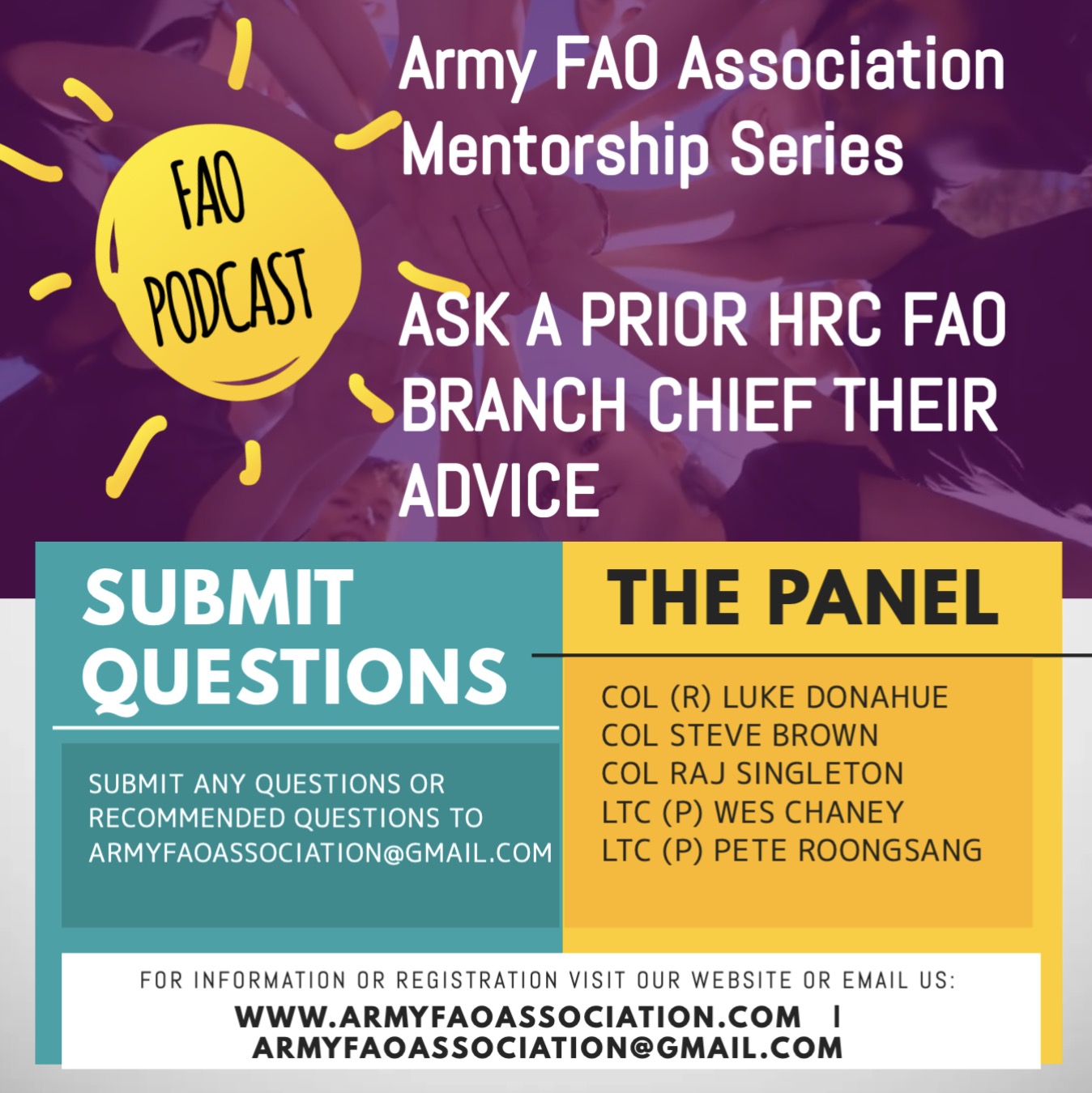 Ask a Prior HRC FAO Branch Chief – AFAOA Mentorship Series – Army ...