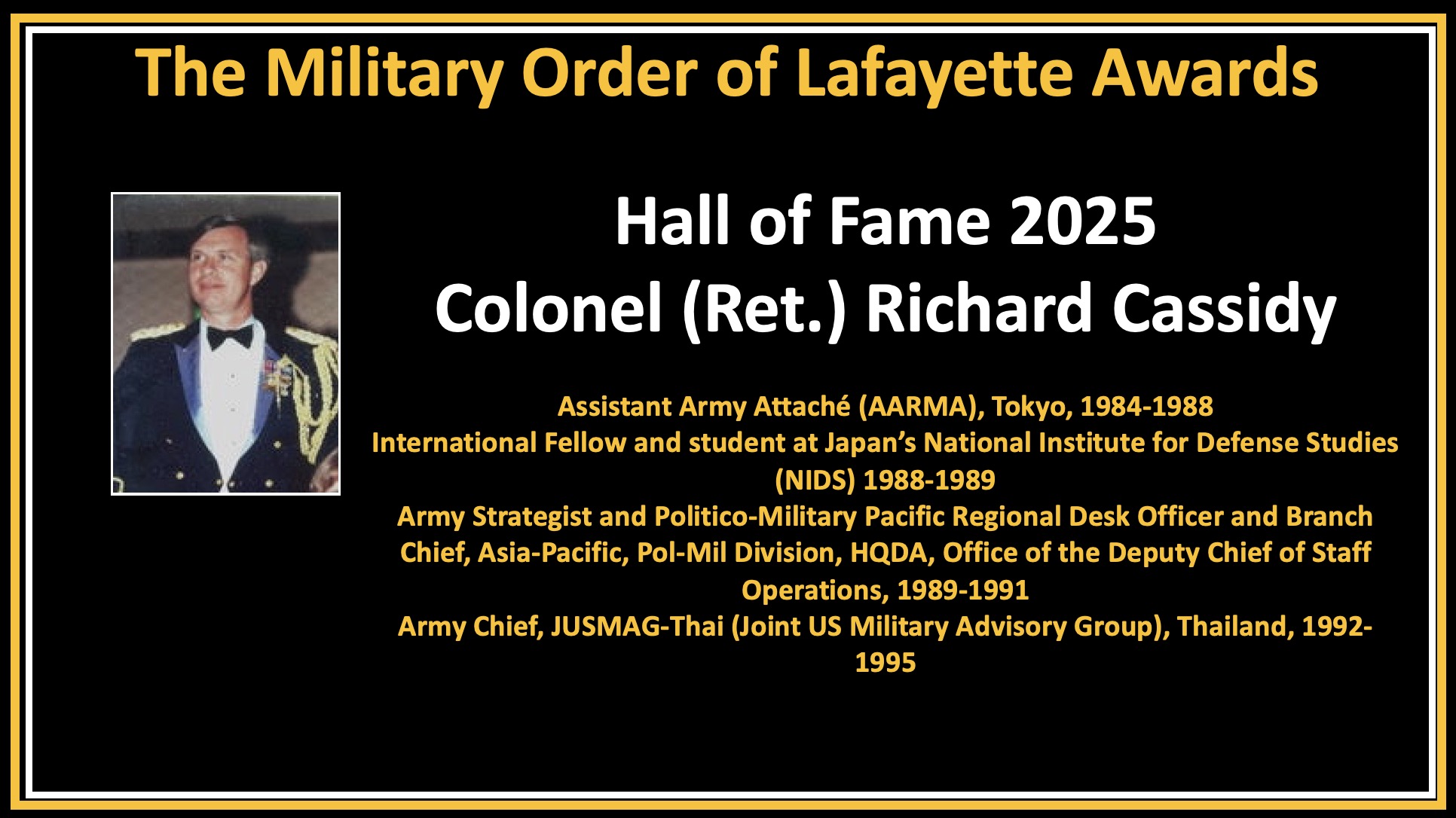 Army FAO Hall of Fame – Army Foreign Area Officers Association